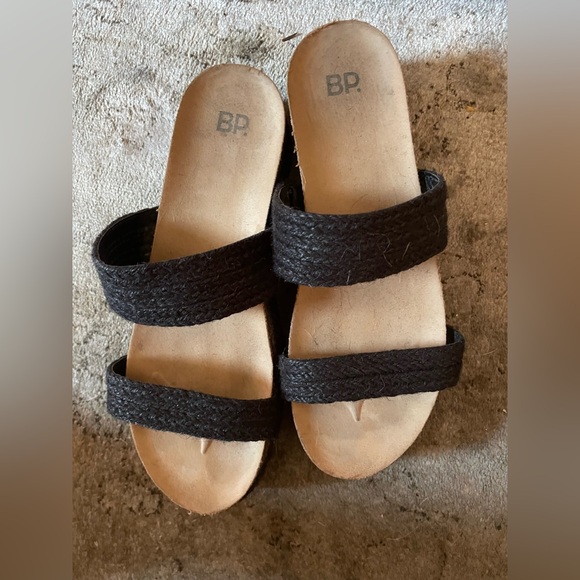 bp Shoes - BP Black and Tan Women's Sandals
